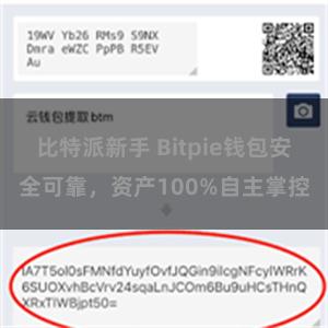 比特派新手 Bitpie钱包安全可靠，资产100%自主掌控