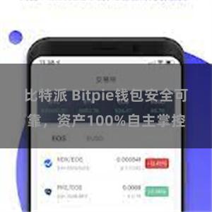 比特派 Bitpie钱包安全可靠，资产100%自主掌控