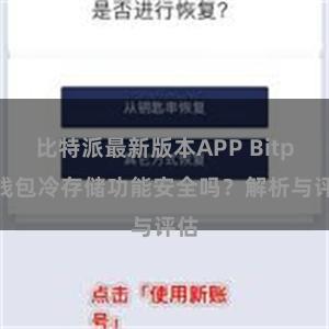 比特派最新版本APP Bitpie钱包冷存储功能安全吗？解析与评估