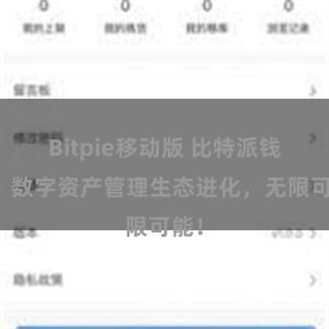 Bitpie移动版 比特派钱包：数字资产管理生态进化，无限可能！