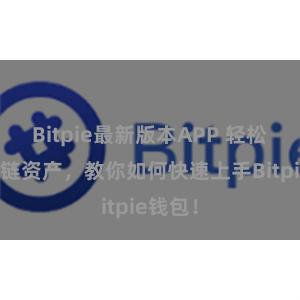 Bitpie最新版本APP 轻松管理多链资产，教你如何快速上手Bitpie钱包！