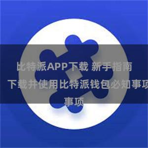 比特派APP下载 新手指南：下载并使用比特派钱包必知事项