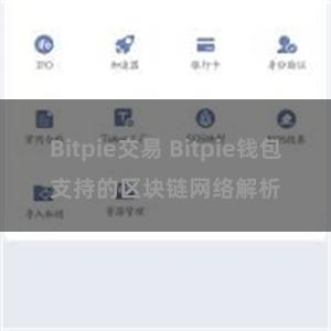 Bitpie交易 Bitpie钱包支持的区块链网络解析