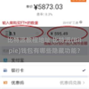 比特派教程地址 比特派(Bitpie)钱包有哪些隐藏功能？