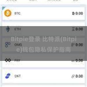 Bitpie登录 比特派(Bitpie)钱包隐私保护指南