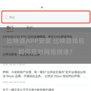 比特派APP安装 比特派钱包如何应对网络拥堵？