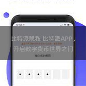 比特派隐私 比特派APP，开启数字货币世界之门