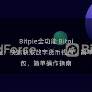 Bitpie全功能 Bitpie下载教程：快速获取数字货币钱包，简单操作指南